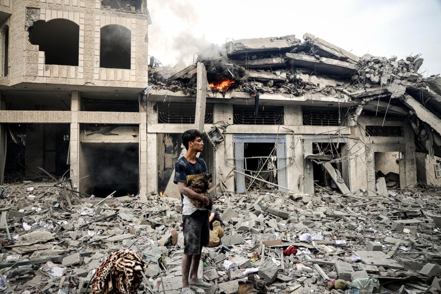 A family affected by the war in Gaza